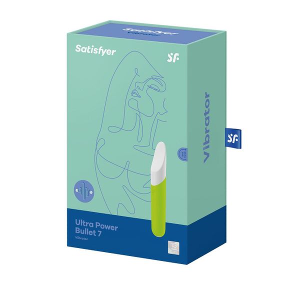 Мінівібратор з гнучким язичком Satisfyer Ultra Power Bullet 7, Салатовий | Зображення 6