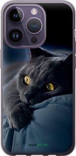 Чохол на iPhone 14 Pro Димчастий кіт "825u-2646-2448"