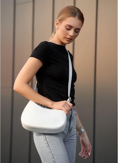 Сумка жіноча Sambag Leoma KOR Біла 29 х 7 х 16 см (53090008)