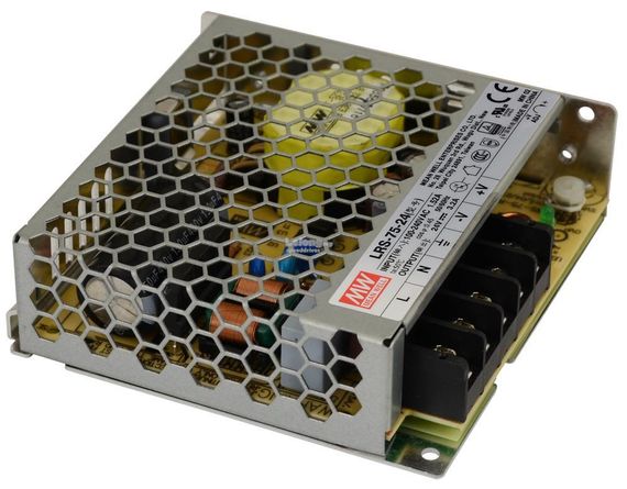Блок питания  LRS-75-24 (76,8W; 3,2A; 24V; IP20) Series "LRS" | Зображення 2