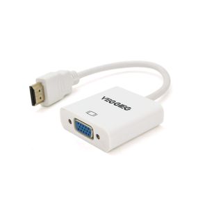 Конвертер VEGGIEG H-V1B HDMI (тато) на VGA (мама) 25cm, White, Пакет