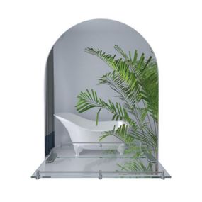 Дзеркало Lidz Tani 140.07.03 (1) 700х900х110 настінне з пілочкою прямокутне з дугоподібним верхом LD78TA7090