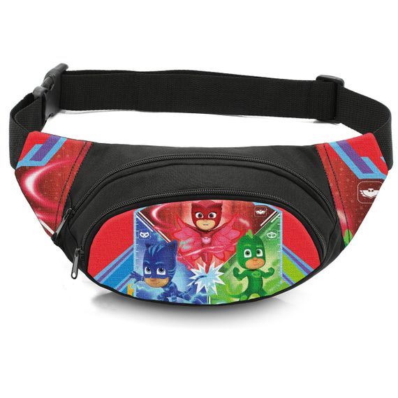 Сумка-бананка детская с принтом Герои в масках поясная сумка для мальчика (4487)