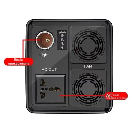 Зарядна станція Yachu 12,8V/24Ah/400W Повербанк із розеткою 220В | Інвертор акумуляторний | Зображення 1