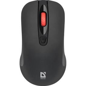 Мишка Defender Nexus MS-195 бездротова, 4 кн. до 1600 dpi, безшумна, чорна