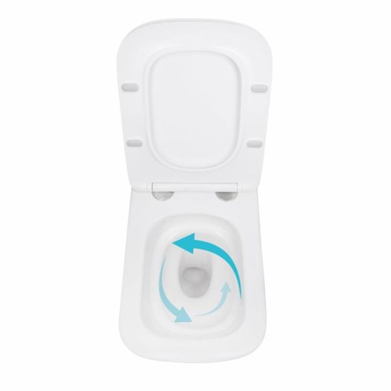 Унітаз підвісний Qtap Tern із сидінням Soft-close QT17332303ASW | Зображення 5