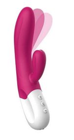 Вибратор-кролик Liebe Bend It Plus Rechargeable Cerise, гибкий, 2 мотора, 10 режимов Sex Aura
