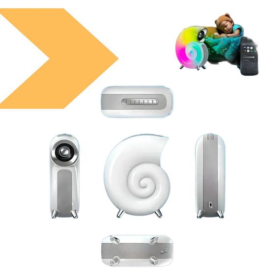 Розумна колонка-нічник з годинником та будильником XPRO Conch Music Light (234575897_686) | Зображення 9