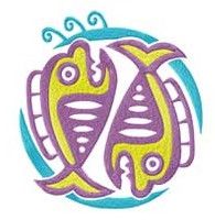 Шеврон знак зодиака РЫБЫ