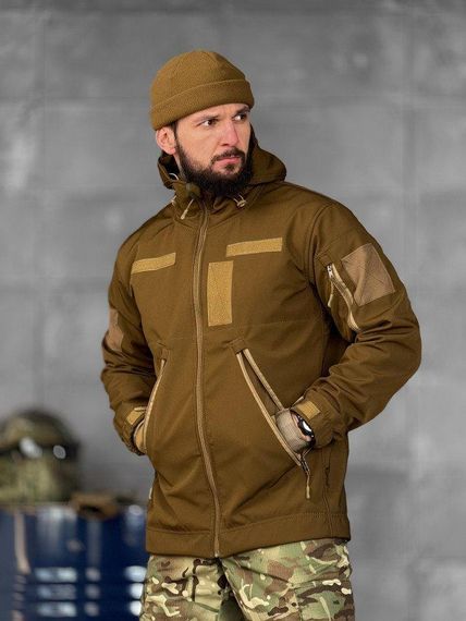 Демісезонна тактична куртка софтшел lion кайот ВТ5052 | Зображення 1