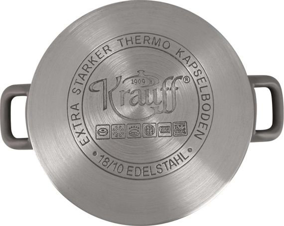 Кастрюля Krauff Elite 26-238-059, 6.1 л, 24 см, из нержавеющей стали с крышкой, для всех типов плит | Зображення 3