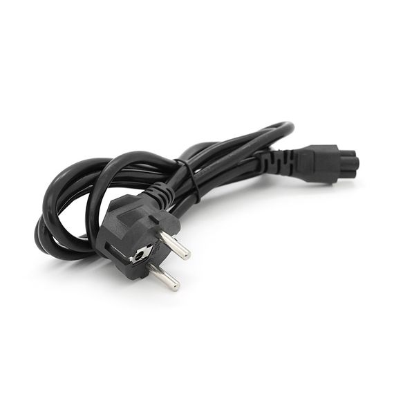 Кабель живлення Schuko PC-186 CEE7/7-IEC C5, 1.8M, 0.75mm, для ноутбука, OEM Q80 МЕДЬ!!! | Зображення 1