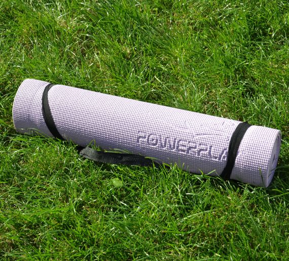 Коврик для йоги и фитнеса Паверплей 4010 PVC Yoga Mat Лавандовый (173x61x0.6) | Зображення 5
