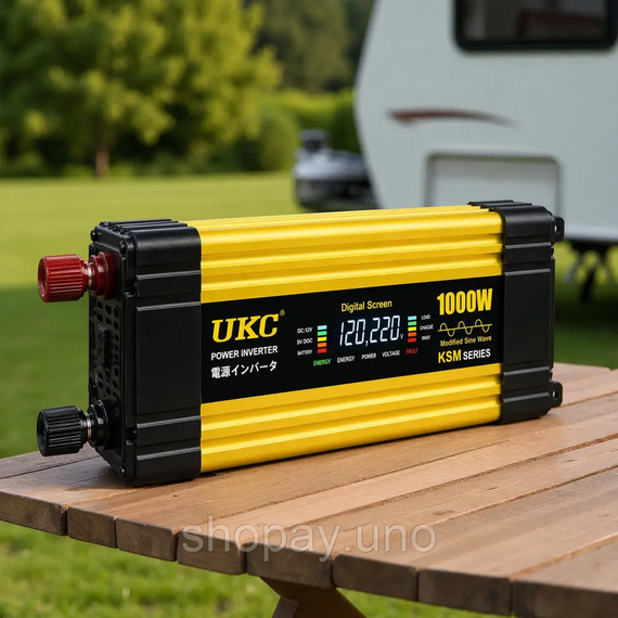 Перетворювач автомобільний інвертор UKC AC/DC UPS 1300 Вт | Зображення 1