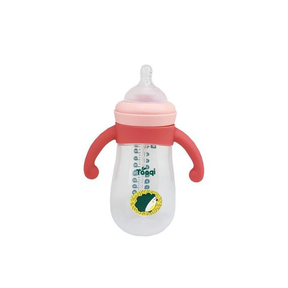 Пляшечка пластикова з силіконовими ручками MGZ-0200(Pink) 260 мл | Зображення 1