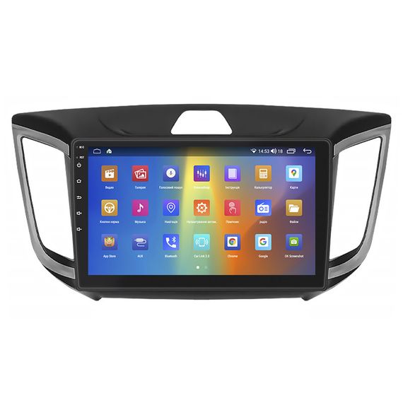 Штатная магнитола Lesko для Hyundai Creta I 2016-2020 экран 10" 4/64Gb CarPlay 4G Wi-Fi GPS Prime | Зображення 1
