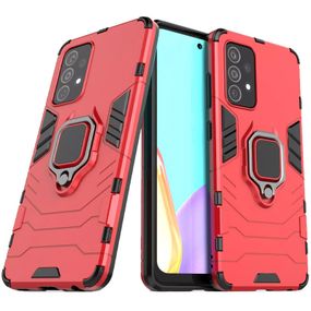 Ударопрочный чехол Transformer Ring for Magnet для Samsung Galaxy A72 4G / A72 5G Red