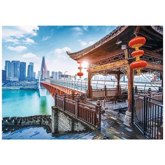 Пазл Trefl Чунцин, Китай 1000 елементів (5900511107210) | Зображення 2