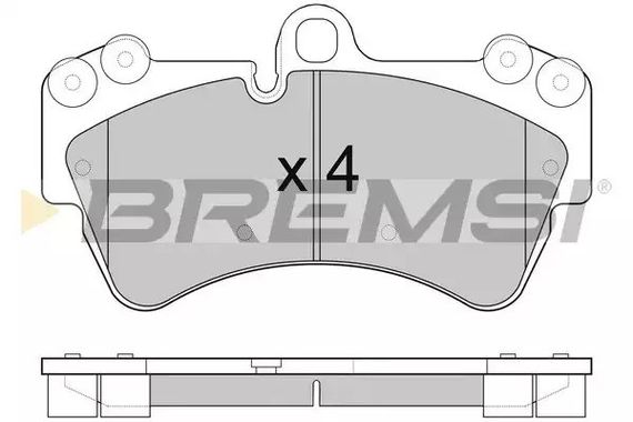 Колодки передні гальмівні Audi Q7/Touareg/Cayenne, Bremsi (BP3099) | Зображення 1