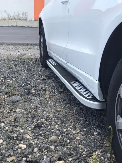 Бокові пороги Tayga V2 (2 шт., алюміній) для Ауди Q5 2008-2017 рр | Зображення 3