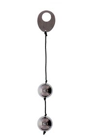 Вагінальні металеві кульки DOMINO METALLIC BALLS, CHROME BLACK