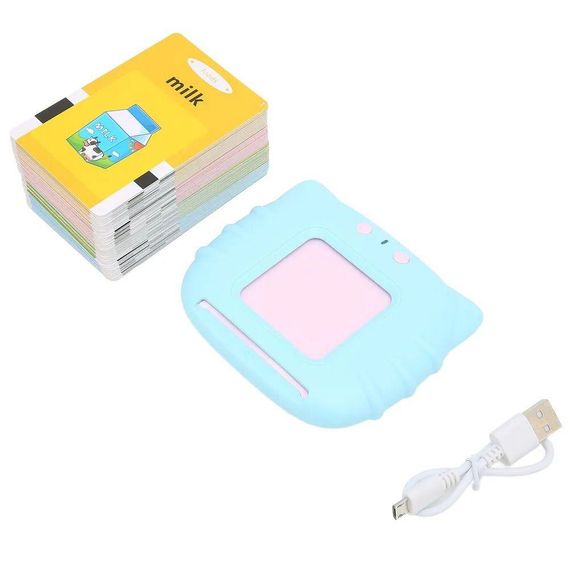 Детский планшет для изучения английского языка с карточками на 224 слова, Голубой / Интерактивный планшет для | Зображення 9