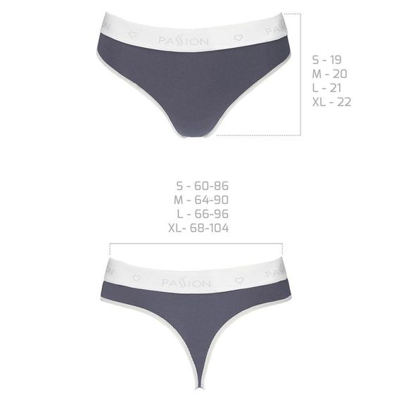 Спортивні трусики-стрінги Passion PS007 PANTIES dark grey,, L | Зображення 2