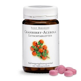 Суміш екстрактів Sanct Bernhard Cranberry 460 mg Acerola 300 mg 90 Lozenges
