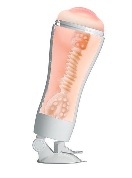 Мастурбатор ротик з вібрацією Crazy Bull-FLORA, BM-00900T48Z-2 Sex Aura | Зображення 2