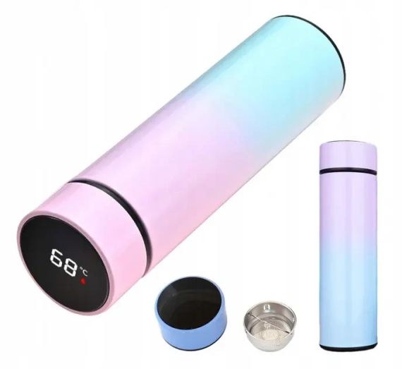 Термокружка с сенсорным дисплеем в расцветке омбре 500 мл | Зображення 1