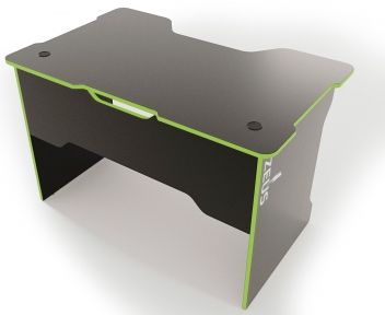 Стол компьютерный ZEUS TRON Stalker черныйзеленый Стол ZEUS TRON Stalker черныйзеленый