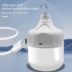 Аккумуляторная лампа с USB-зарядкой  на аккумуляторе