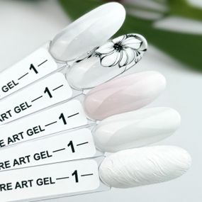 Гель-фарба для омбре Crooz Art gel ombre № 01 (молочно-білий) 3мл