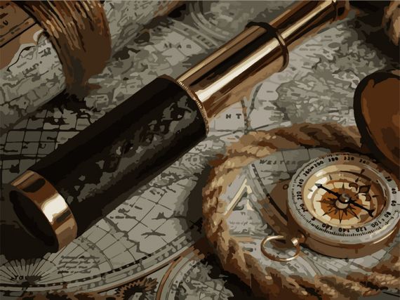 Картина по номерам  "Мечты путешественника" 40х50  10521-AC Art Craft