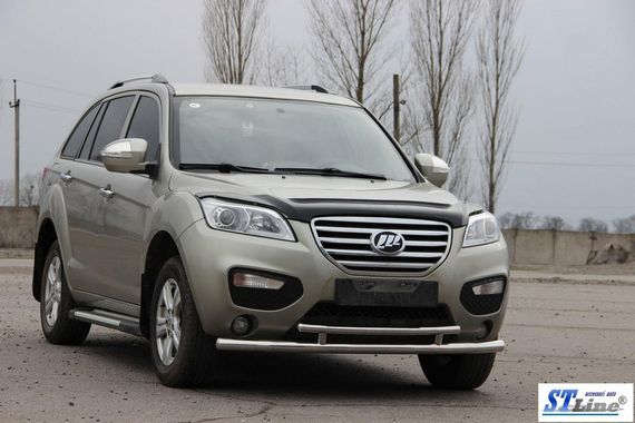 Передній захист ST014 (нерж) 51/42 мм для Lifan X60 | Зображення 2
