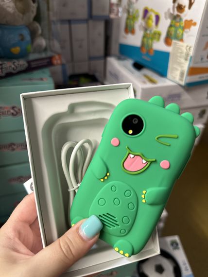 Смартфон дитячий  "KidPhone Dino" з камерою та іграми (синій/зелений) в коробці р.14*9*4см | Зображення 6
