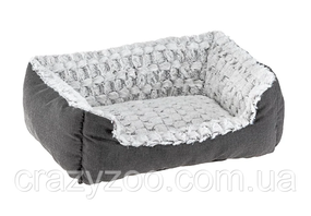 Лежак для собак і котів Ferplast Sweetie 45 зі штучним хутром сірий 48x37x16 см 81064499