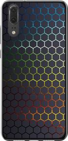 Чехол на Huawei P20 Переливающиеся соты "498u-1396-17620"