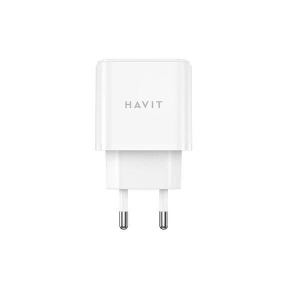 Зарядний пристрій HAVІT UCP019 20W USB-A+USB-C Whіte | Зображення 2