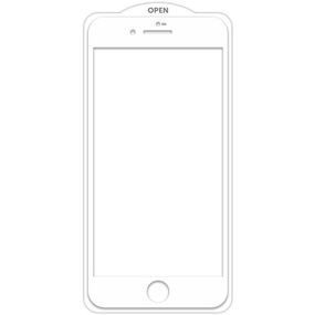 Захисне скло SKLO 5D (тех.пак) для Apple iPhone 7 plus / 8 plus (5.5") Білий / Біла підкладка