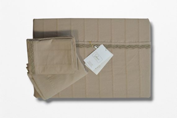 Постільна білизна Saheser Stonewashed Ranforce 200 х 220 см Jasmin Bej | Зображення 2