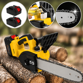 Акумуляторна ланцюгова пилка Electric SAW 16 дюймів + 2 акумулятори потужна електропилка ND-16