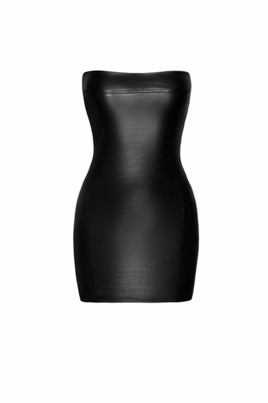 Плаття, F317 Noir Handmade крокодиля шкіра, мокрий ефект, чорне, розмір S | Зображення 3