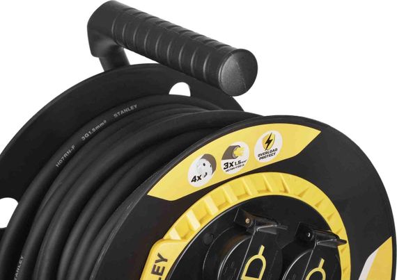 Удлинитель на катушке Stanley 20 м, 4 розетки, IP44 STANLEY SXCR-111 | Зображення 3
