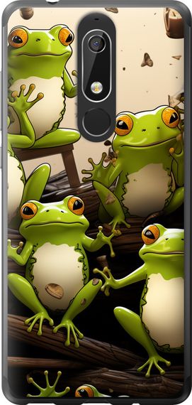 Чехол на Nokia 5.1 Жабки "5656u-1529-17620"