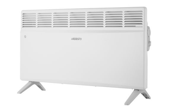 Конвектор електричний ARDESTO  CH-2500MCW, 2500 Вт, 25 м2, закритий нагрів. елемент, IP24, мех. керування, білий (CH-2500MCW)