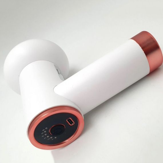 Масажер антицелюлітний для тіла рук та ніг 4 насадки 6 швидкостей Deep Rolling Massager. Колір: білий | Зображення 2