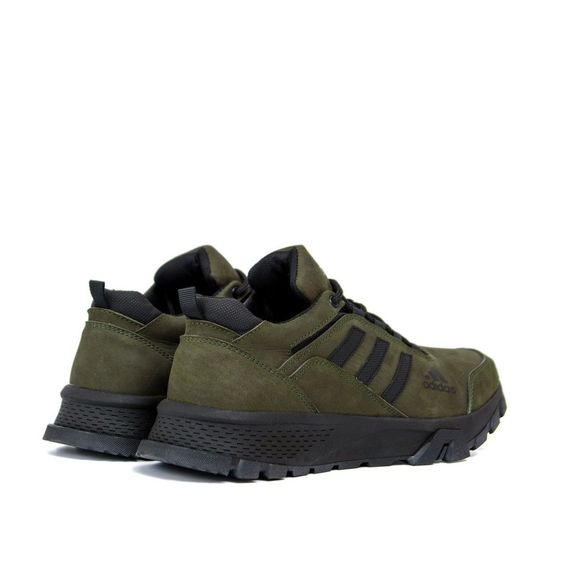 Шкіряні кросівки Adidas Terrex олива | Зображення 3
