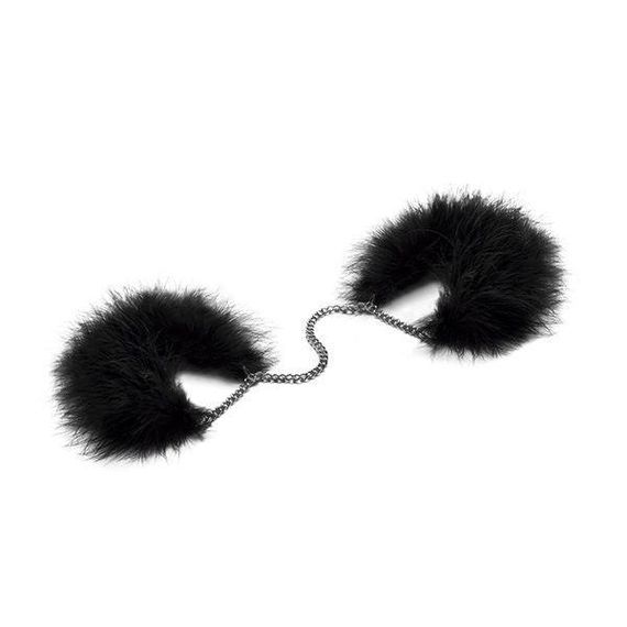 Пухнасті наручники Bijoux Indiscrets Za za zu - feahter handcuffs, пір'яні, подарункова упаковка Sex Aura