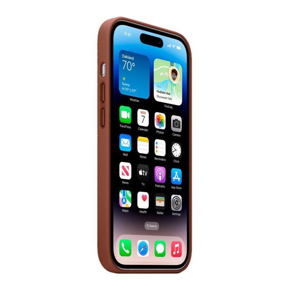 Чохол Leather Case with MagSafe для iPhone 14 Pro Колір Pine Needle Зелений | Зображення 2